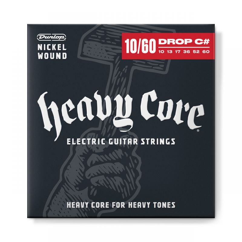 Набор струн DUNLOP DHCN10606 HEAVY CORE ELECTRIC GUITAR STRINGS (10-60)